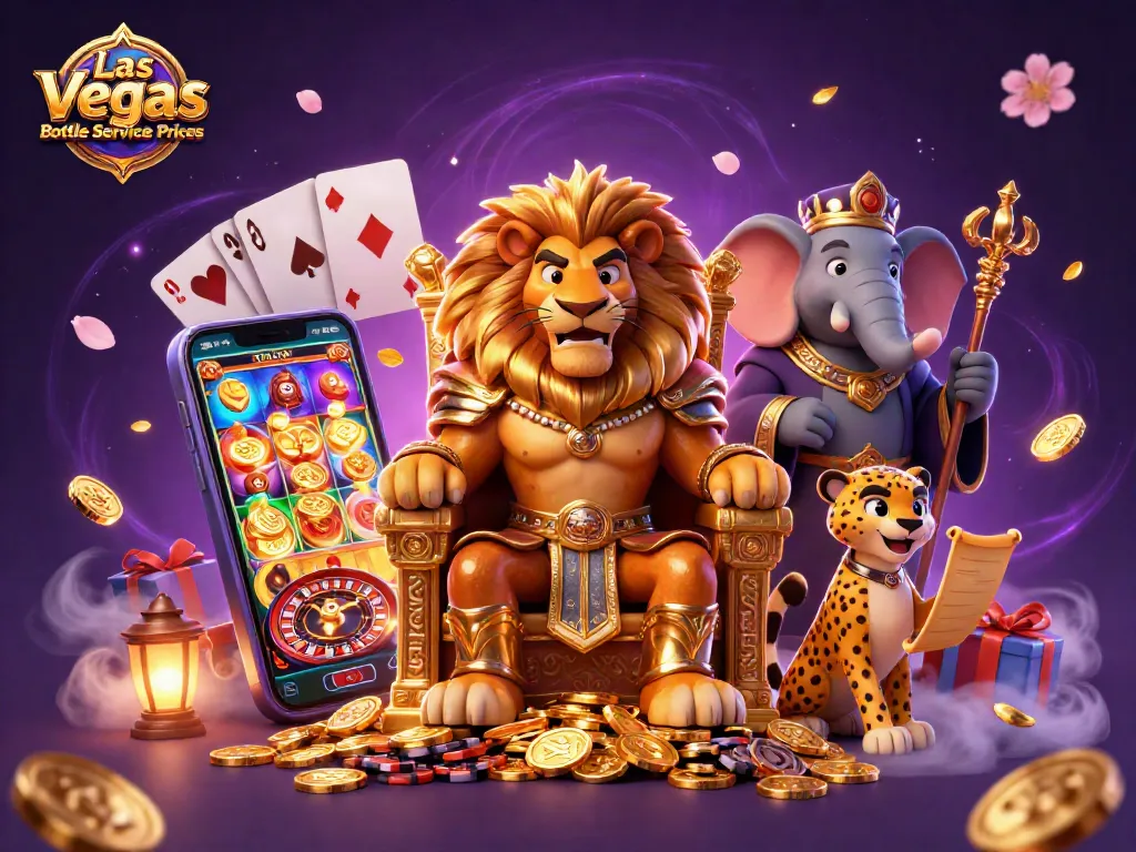 Experience luxurious Las Vegas Bottle Service Prices with extravagant table setups in this vibrant casino scene.