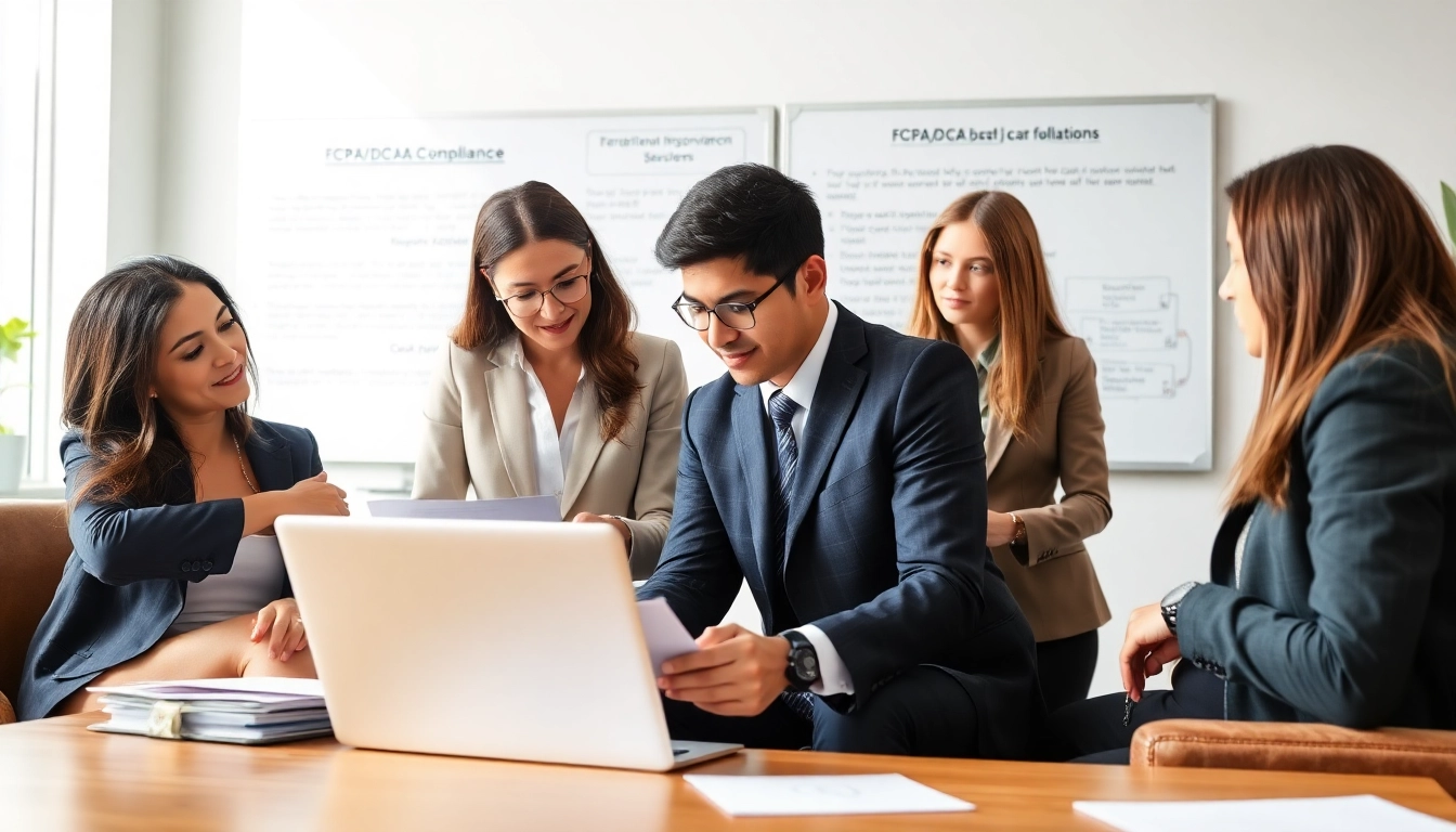 Engage with FCPA/DCAA best practices during a professional compliance meeting.