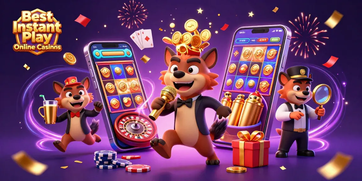 Experience the excitement at the Best Instant Play Online Casinos with dynamic casino scenes.