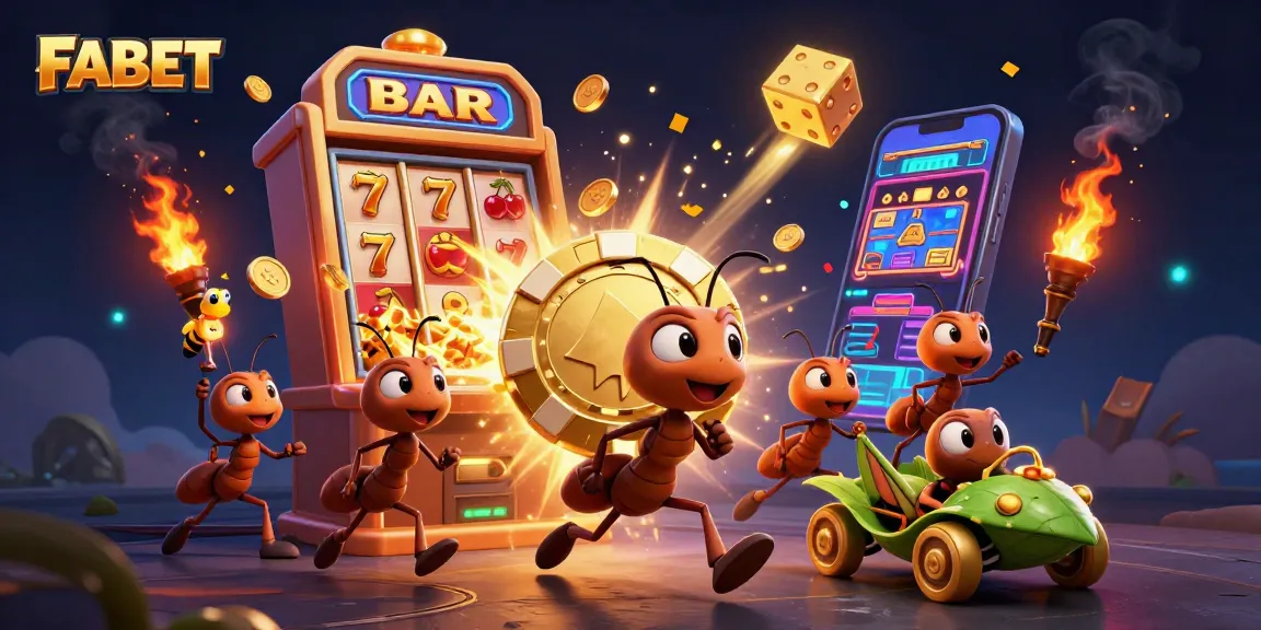 FABET’s animated heist scene highlights golden poker chips in a vibrant casino adventure.
