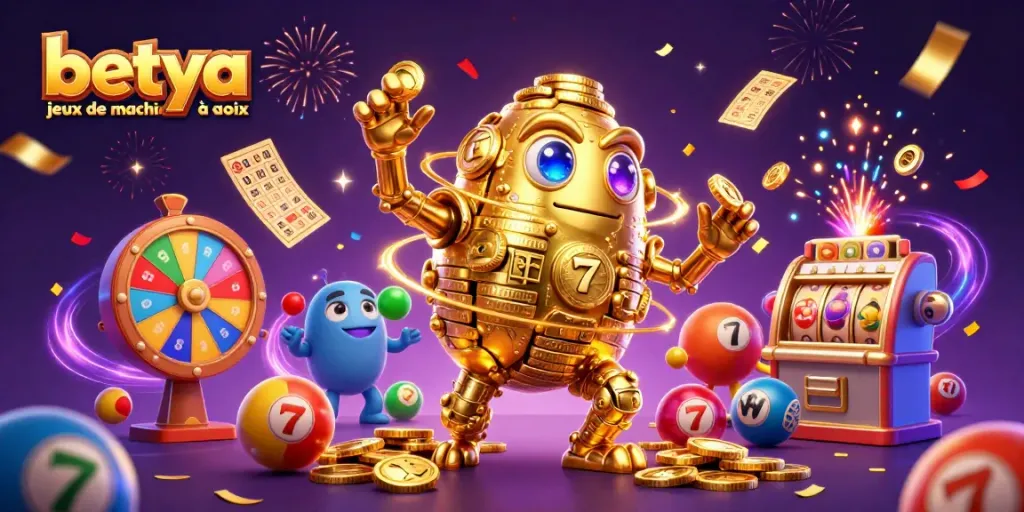 Spin the reels of betya jeux de machines à sous with vibrant casino elements and festive energy.