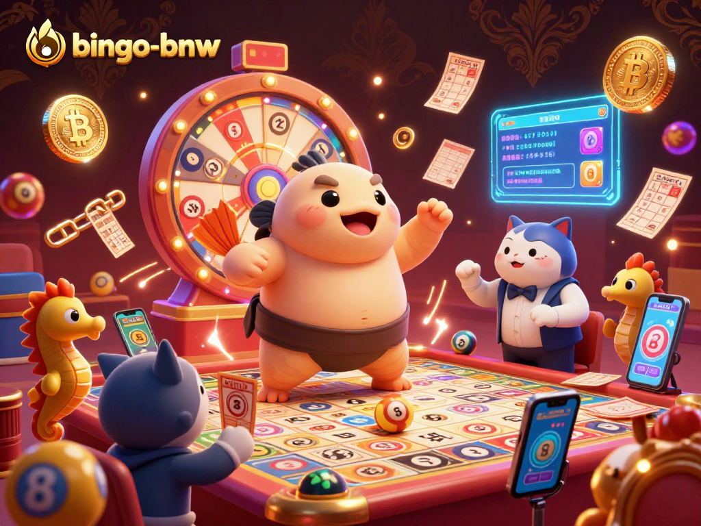 Join the excitement of bingo-bnw with a lively 3D illustration showcasing bingo fun!