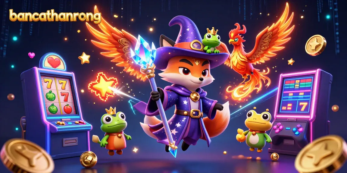 bancathanrong bursts with excitement as the wizard, phoenix, and frog embark on a thrilling slot adventure.