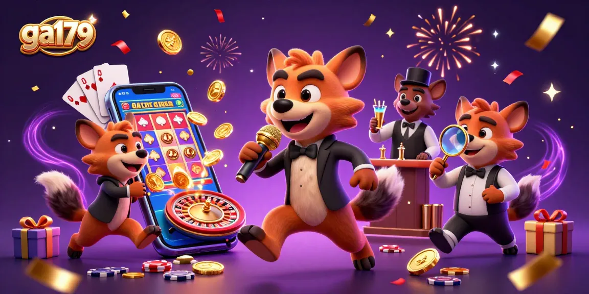 Engage with the vibrant comedy casino scene featuring ga179 hyenas highlighting fun gaming elements.