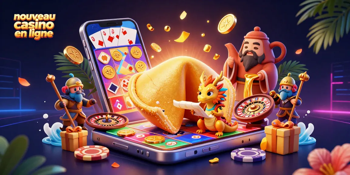 Explorez le nouveau casino en ligne avec un dragon sage entouré de trésors et de jeux.