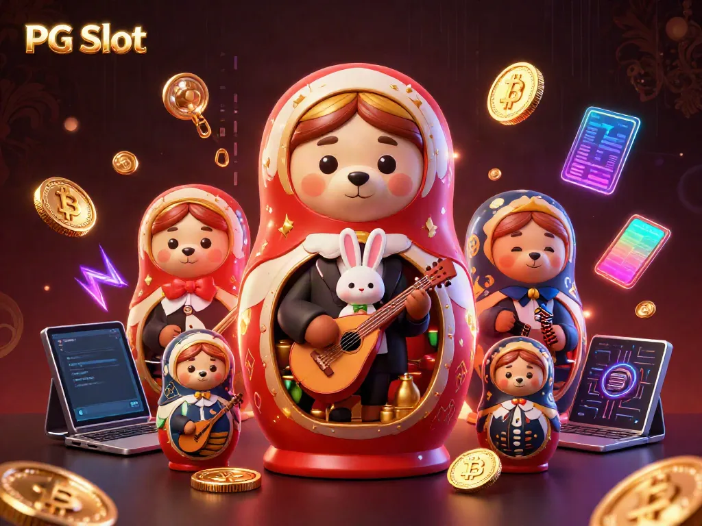 Kemenangan besar dengan PG Slot, ilustrasi 3D yang menampilkan karakter imut dan elemen kasino