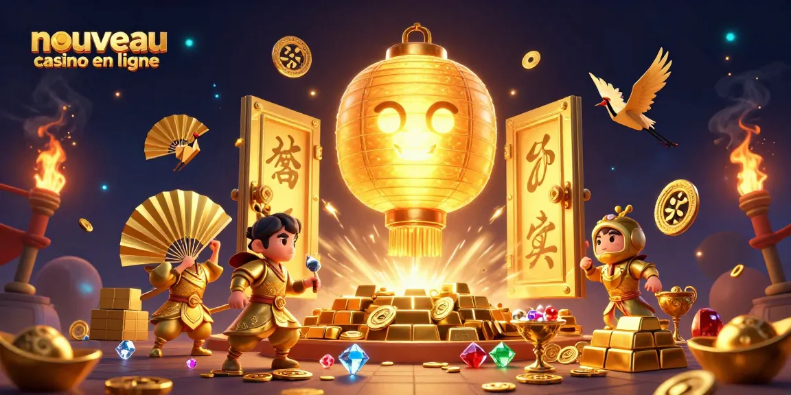 Découvrez un nouveau casino en ligne avec un esprit lantern géant illuminé et des éléments de jeu riches.