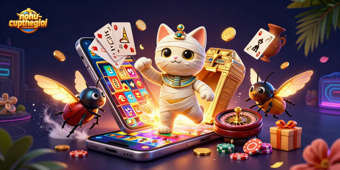 Nohu-cupthegioi combines vibrant Egyptian-themed elements with exciting casino gaming features.