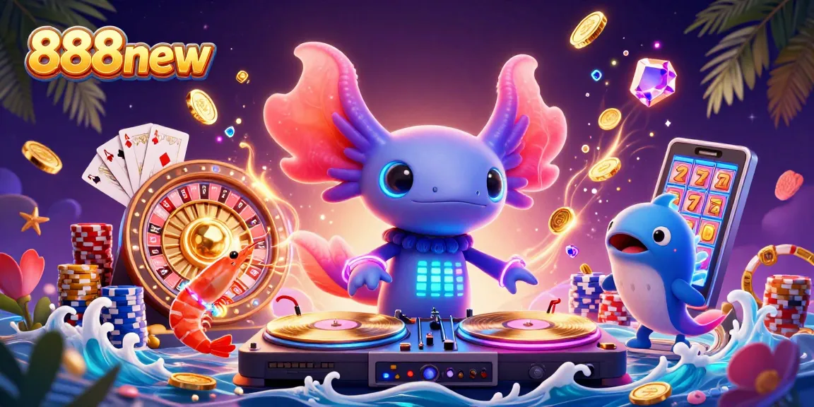 Experience thrilling gameplay with 888new’s vibrant casino scene featuring unique characters and exciting elements.
