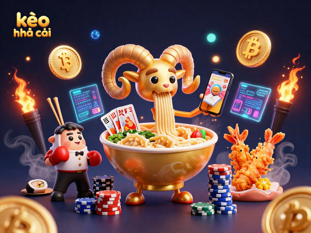 Experience kèo nhà cái gaming with vibrant 3D characters representing exciting casino action.