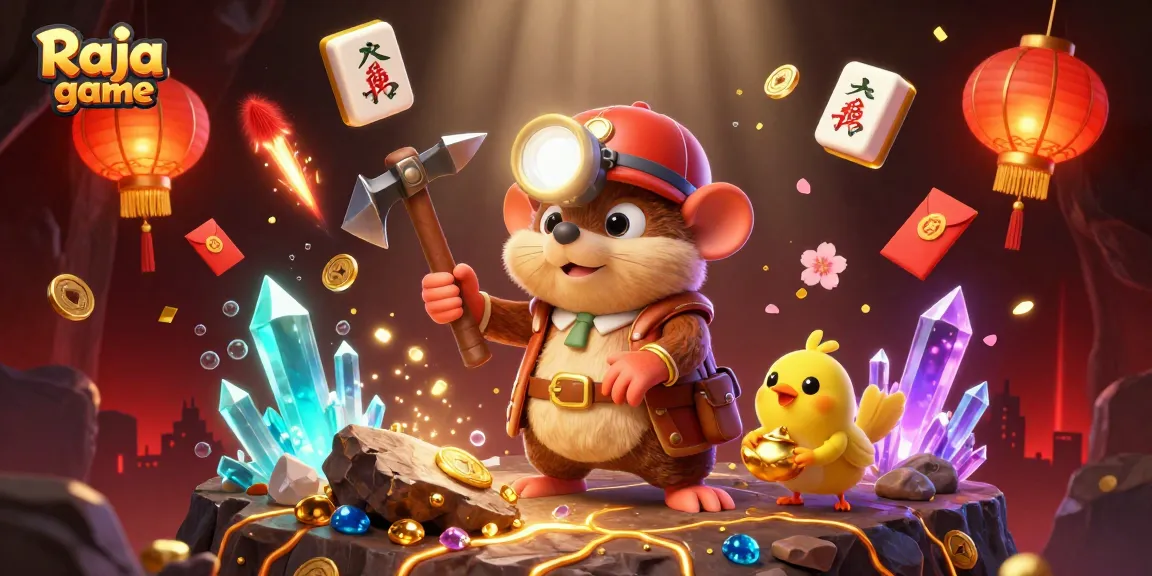 Engage with thrilling Raja game experiences in this vibrant, detailed casino-themed illustration.