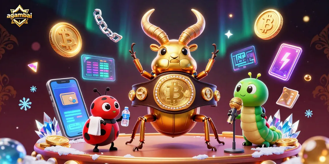 Experience agamebai excitement as the golden stag beetle battles in a vibrant casino scene.