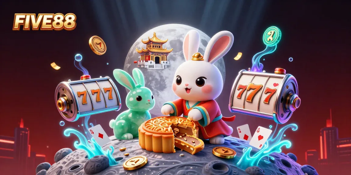 Hit the jackpot with FIVE88's captivating moon rabbit casino adventure!
