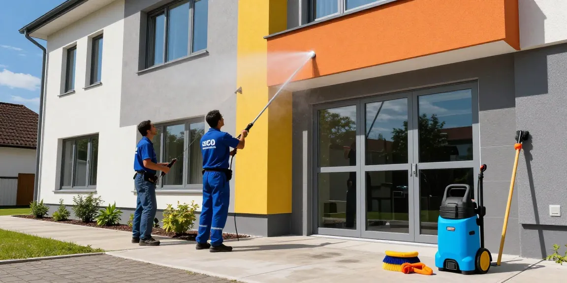 Fassadenreinigung Volkmarsen mit professionellem Team und umweltschonenden Mitteln.