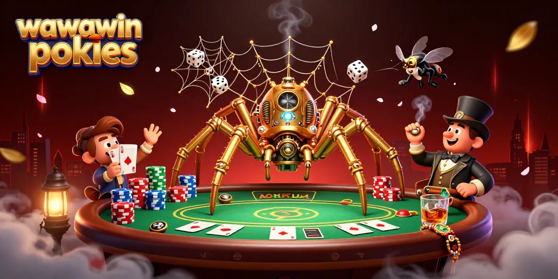 Join the excitement with wawawin pokies as immersive characters engage in a lively poker scene.
