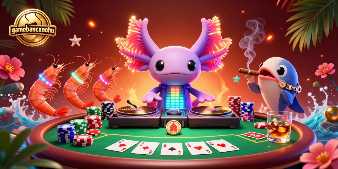 Experience the thrill of gamebancanohu with this 3D illustration featuring vibrant casino characters.