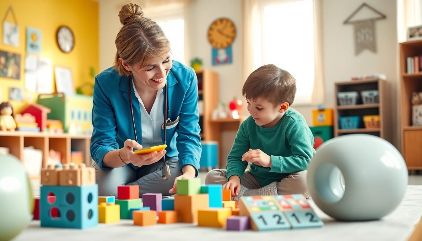 Child-focused ABA therapy in Livonia with a professional therapist in a stimulating environment.