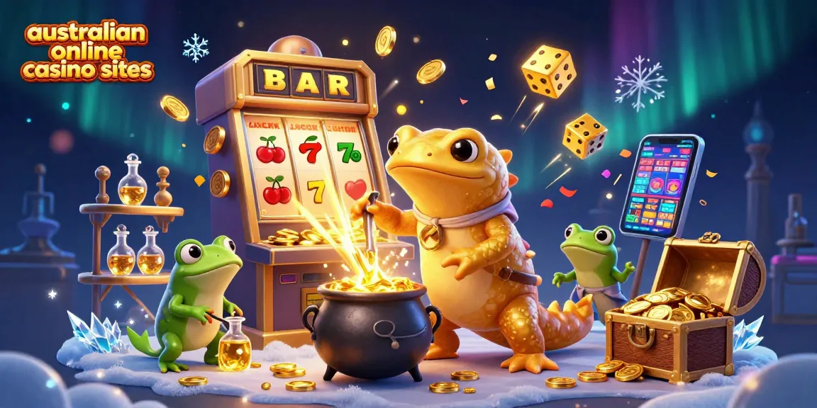 Spin the reels at australian online casino sites with golden salamanders and high-energy illustrations.