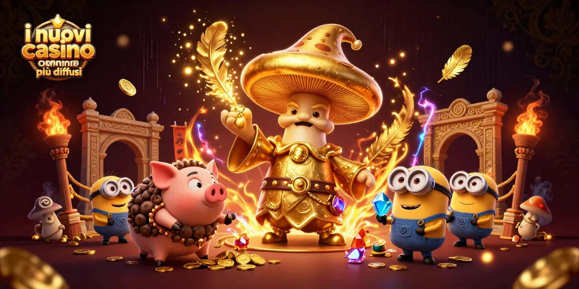Scopri i nuovi casino online più diffusi con un mago fungo dorato e tesori scintillanti.