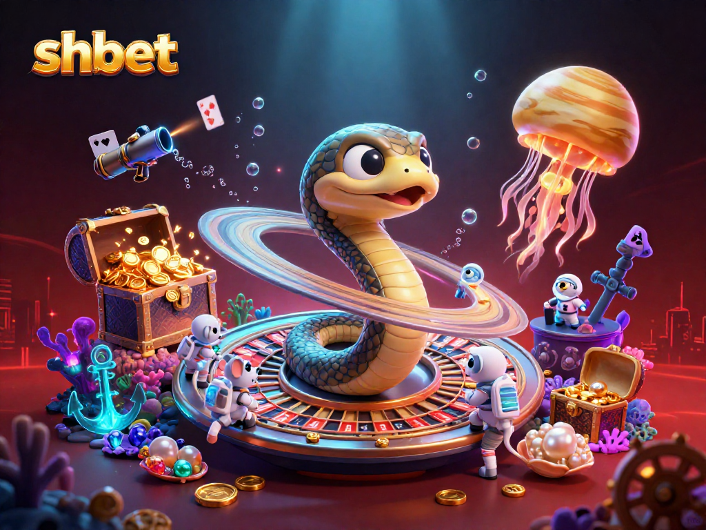 Experience the thrilling bets in an ultra-detailed cosmic shbet scene, featuring a roulette wheel planet and excited astronaut mice.