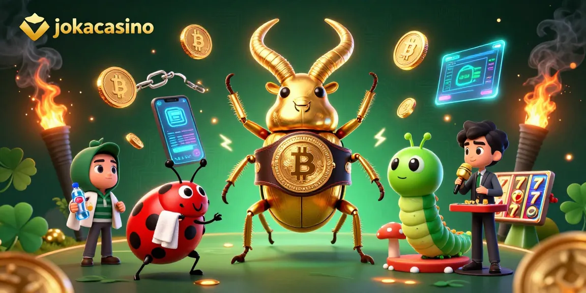 Engage with jokacasino's thrilling action featuring 3D characters in a vibrant casino scene.