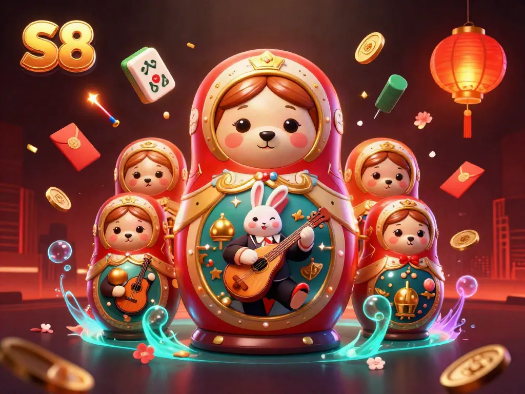 Exciting S8 online casino action with diverse characters and vibrant casino elements in a dynamic setting.