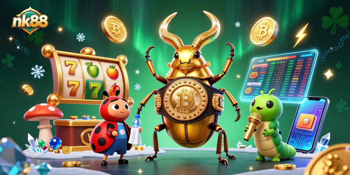 Experience thrilling gambling at nk88 with vibrant 3D characters and dynamic casino elements.