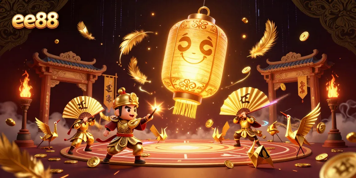 Engage in thrilling gameplay at ee88 casino, featuring vibrant characters and golden elements