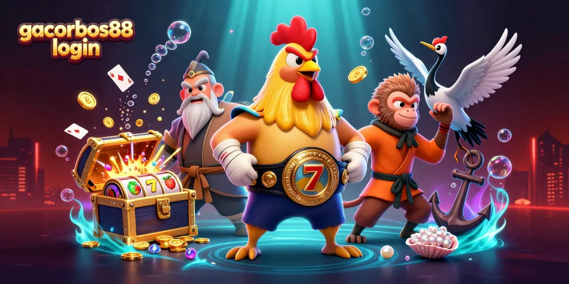 Experience big wins with gacorbos88 login as vibrant characters and slot reels come alive.
