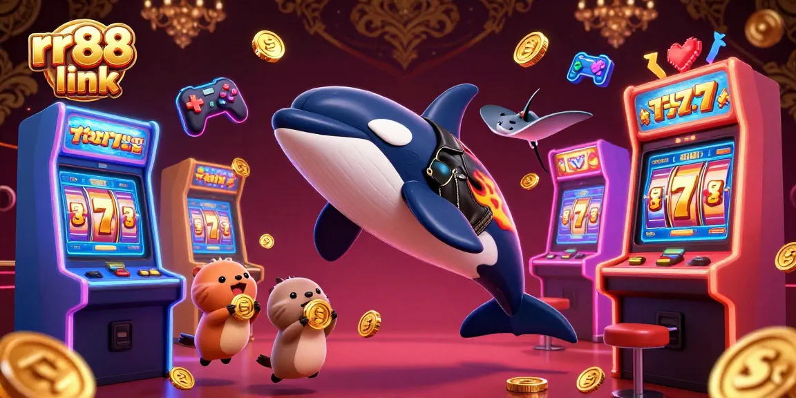 Engage with the rr88 link and revel in a vibrant 3D casino world featuring cheerful sea creatures celebrating wins.