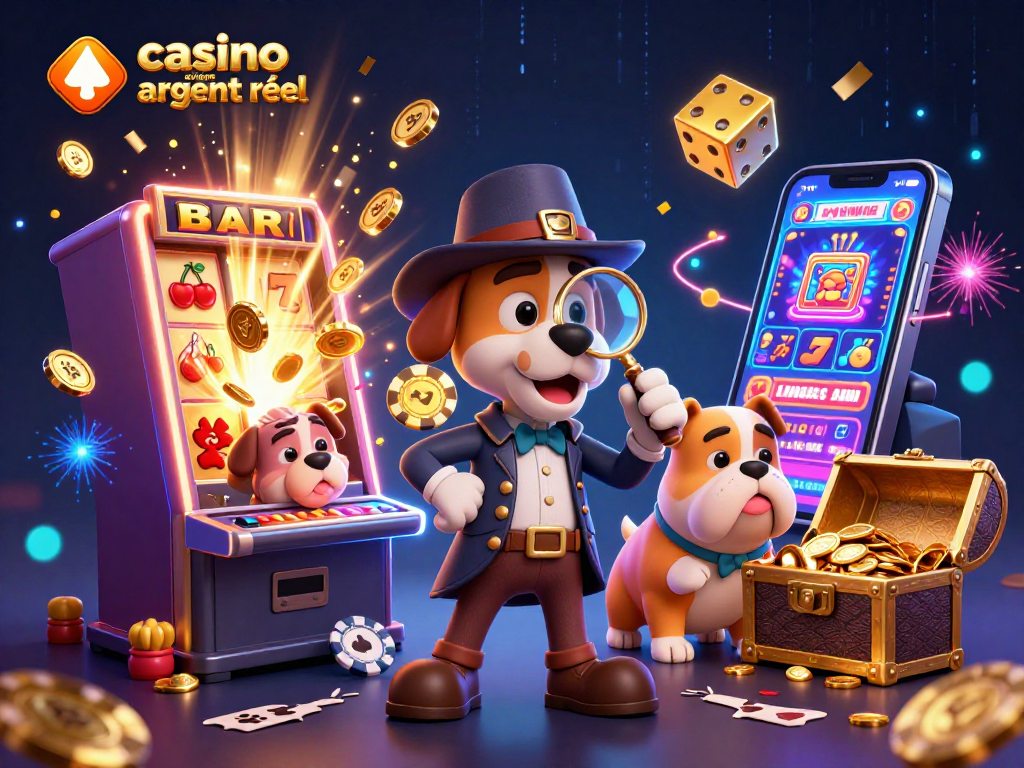 Explorez les stratégies gagnantes du casino en ligne argent réel dans cette scène dynamique.