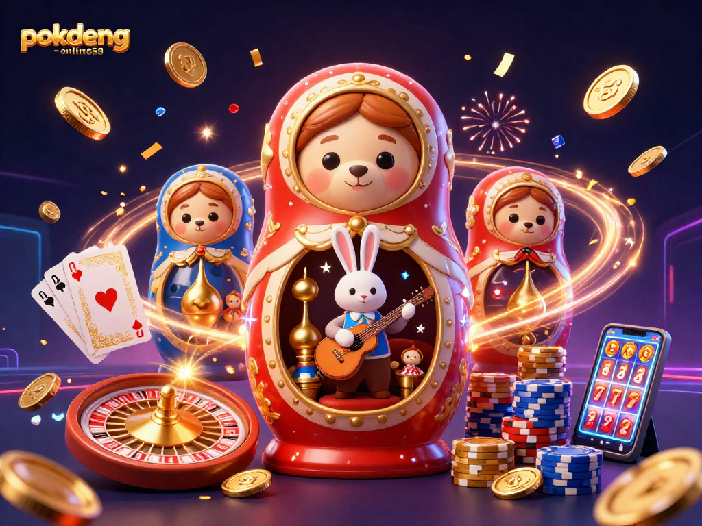Experience thrilling gaming with pokdeng-online88 in a vibrant, dynamic casino setting full of excitement.