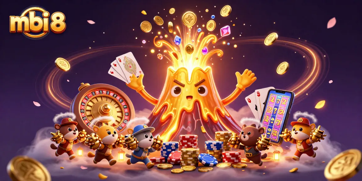 Experience the thrill of winning with mbi 8 at this dynamic online casino illustration.
