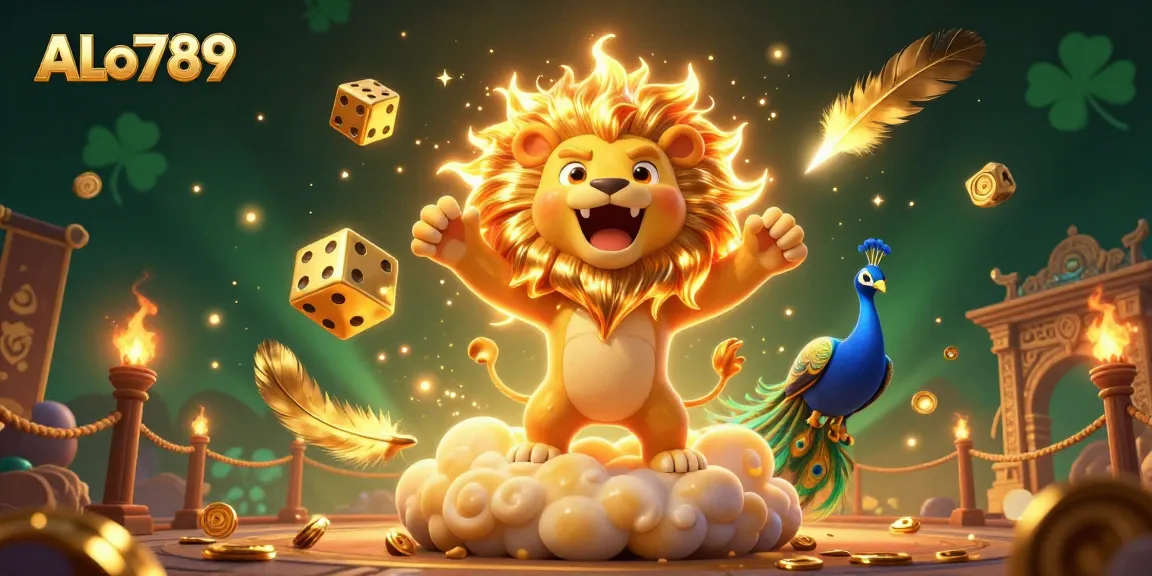 Win high stakes with ALo789 in an exhilarating cockfighting arena featuring vibrant characters and dynamic elements.